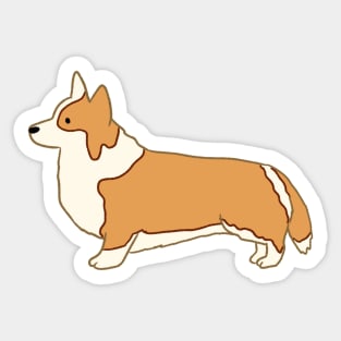 Cute Corgi illustration Sticker